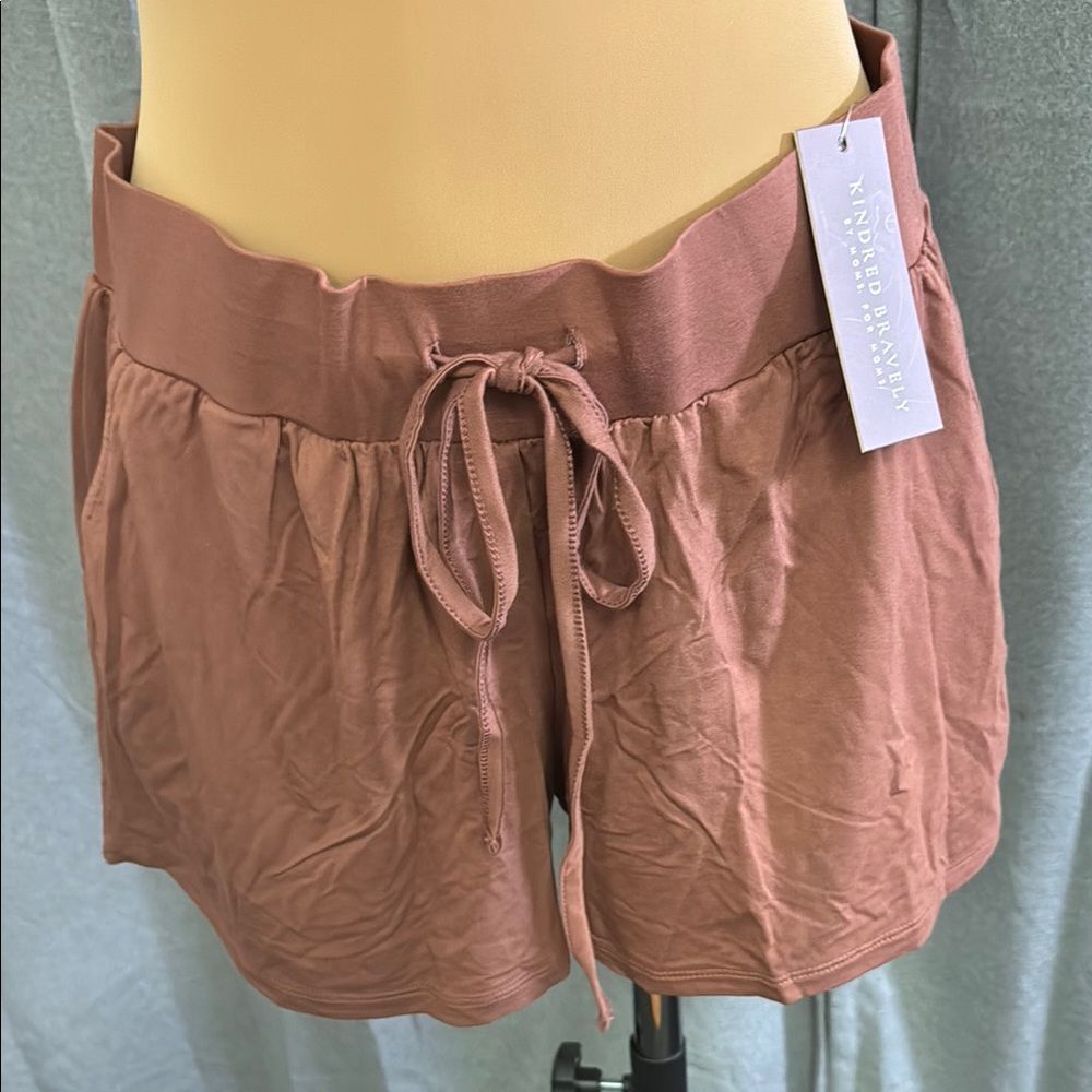 Kindred Bravely Women's Brown Drawstring Shorts